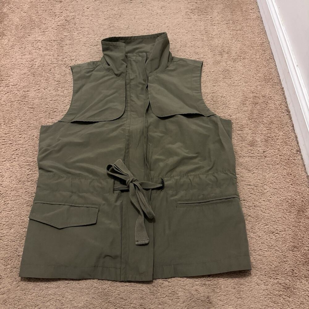 Princess Vera Wang Utility Vest Size XL Army Green Military